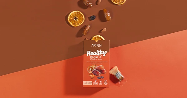 healthy snack (Dattes-Amandes -raisins secs-oranges déshydratés) - ARVEA Tunisia