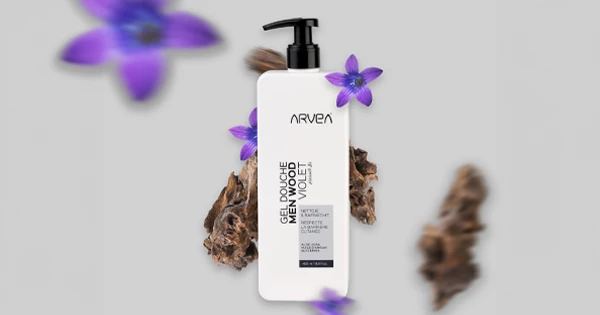 SHOWER GEL MEN WOOD VIOLET 400 ML - Cosmétique Naturelle ARVEA Ivory Coast