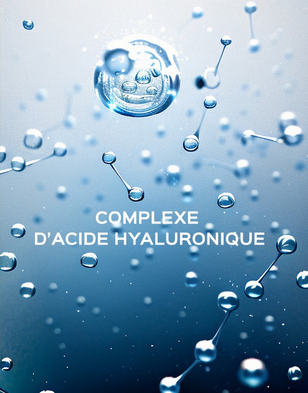 Hyaluronic acid complex of different molecular weights